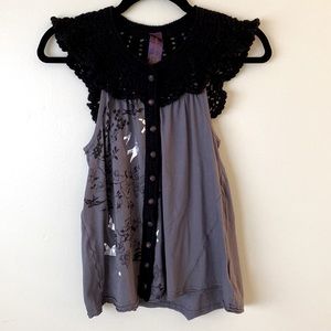 Free People Crochet blouse
